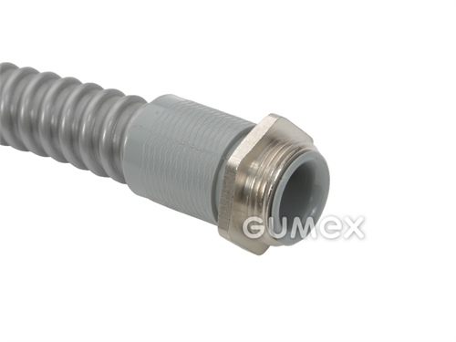 AD 172P, für Rohrschützer 21mm, Außengewinde PG16, IP40, PA6, -35°C/+80°C, grau, 
